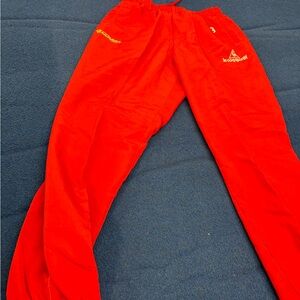 Le Coq Sportif Red Track Pants